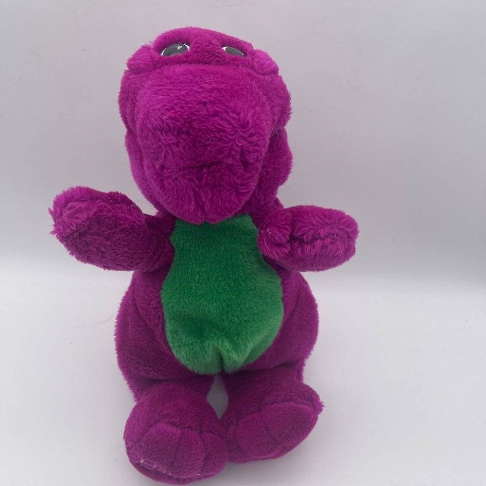 Barney 12” Plush 1992 The Lyons Group Vintage Stuffed Toy Purple Dinosaur